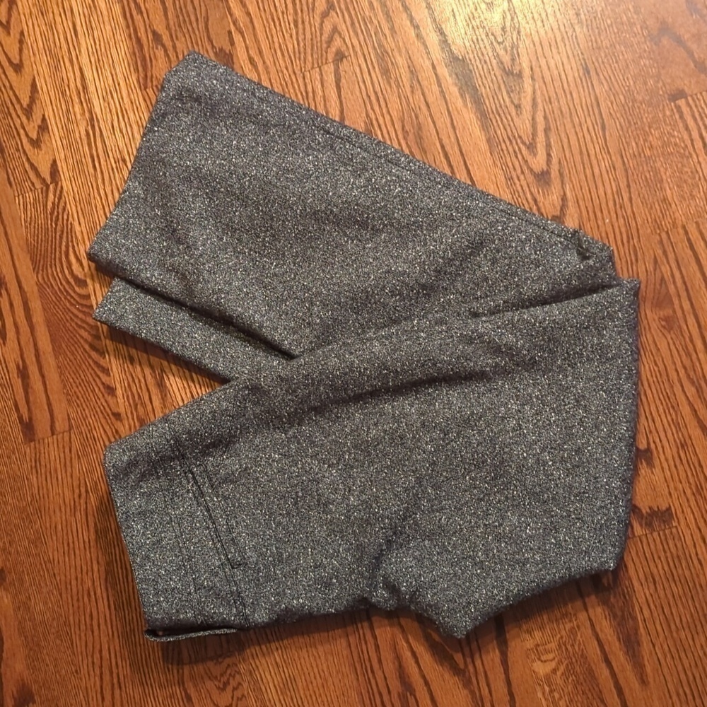 New Dark wool blend textured tweed Paisley embellished trousers NWT sz 10 - Picture 7 of 10